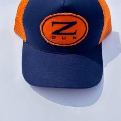 Casquette zoli orange et bleue