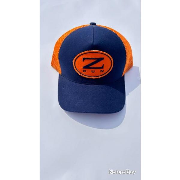 Casquette zoli orange et bleue