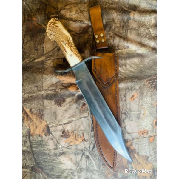 norme couteau artisanal bowie / acier carbone 1075