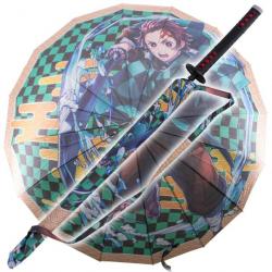 Parapluie Katana Tanjiro Kamado Demon Slayer Souffle de l'Eau