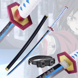 Pack Katana Cosplay Giyuu Tomioka DEMON SLAYER + Holster Ceinture