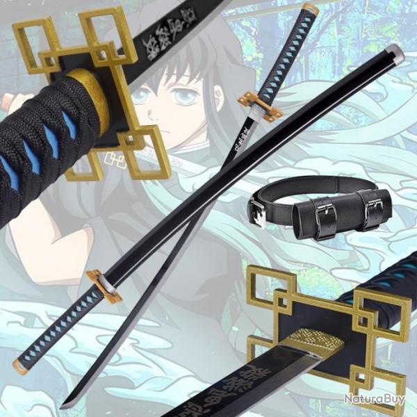 Pack Katana Cosplay Muichiro Tokito Demon Slayer + Holster Ceinture