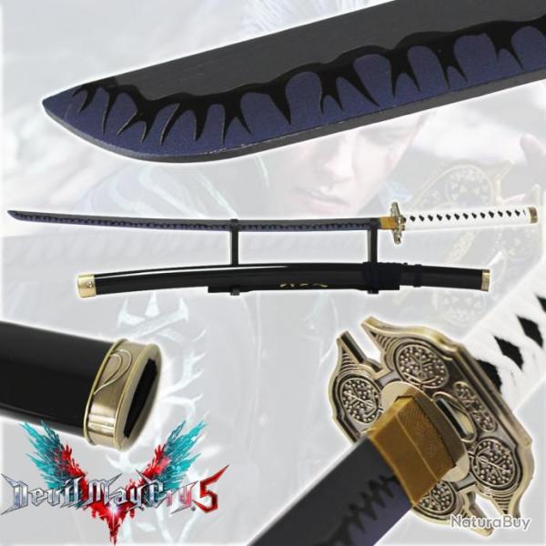 Katana Yamato en Bois Cosplay de Vergil Devil May Cry 5