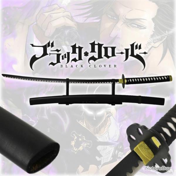 Katana Acier Gravito Rock Sword de Yami Sukehiro's du Manga Black Cover