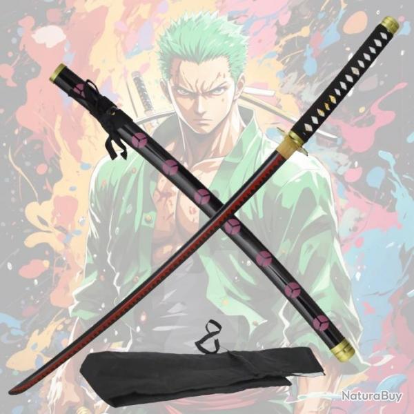 Katana Artisanal Fait Main en Mtal Shusui de Roronoa Zoro dans One Piece