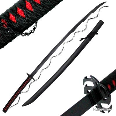 Réplique Katana Zangetsu - Bleach - Lame Métal 105 Cm - Neuf