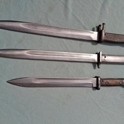 LOT BAÏONNETTES ALLEMANDES / ERSATZ  BADOISE  EB 32 / EB 9  /   84 - 98 1 ER TYPE