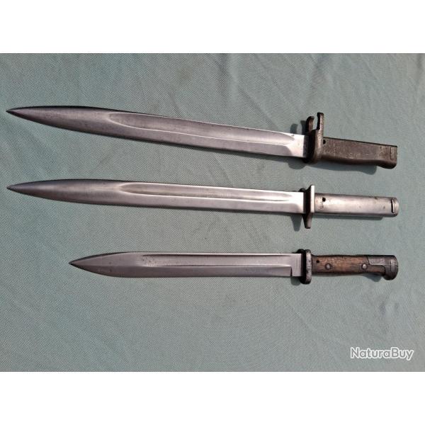 LOT BAONNETTES ALLEMANDES / ERSATZ  BADOISE  EB 32 / EB 9  /   84 - 98 1 ER TYPE