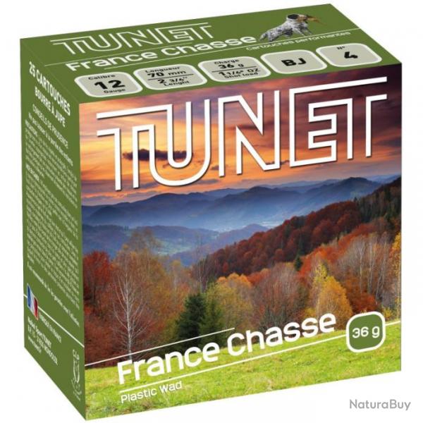 cartouche France Chasse 12/70 36g boite de 25 tunet