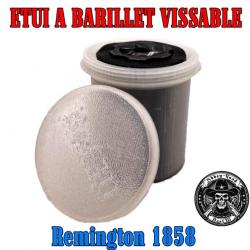 Boite range barillet étui vissable transparent Remington 1858 - Bast3d