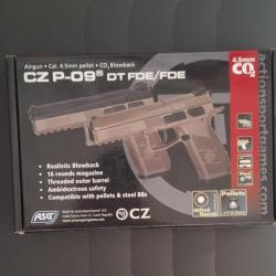 ASG CZ P-09 ( Plomb ) .177 4.5mm co2