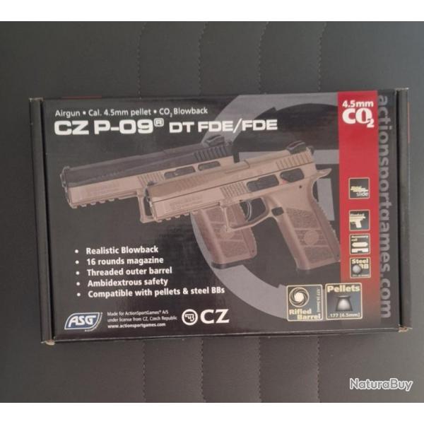 ASG CZ P-09 ( Plomb ) .177 4.5mm co2