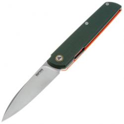 Couteau SRM Qrick 408L Green/Orange Manche G10 Lame Acier 14C28N IKBS Clip Linerlock SRM408LGX