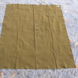 WW2 US COUVERTURE MILITAIRE AMÉRICAINE COULEUR OD 187 CM SUR 153 CM AVEC SON ÉTIQUETTE DATÉE 1935