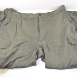 Pantalon de treillis Armée Française Réglementaire, SATIN 300 vert, Paul boyé taille 100M 1991