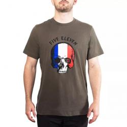 T-shirt Patriotic Skull L Heather Grey (016)