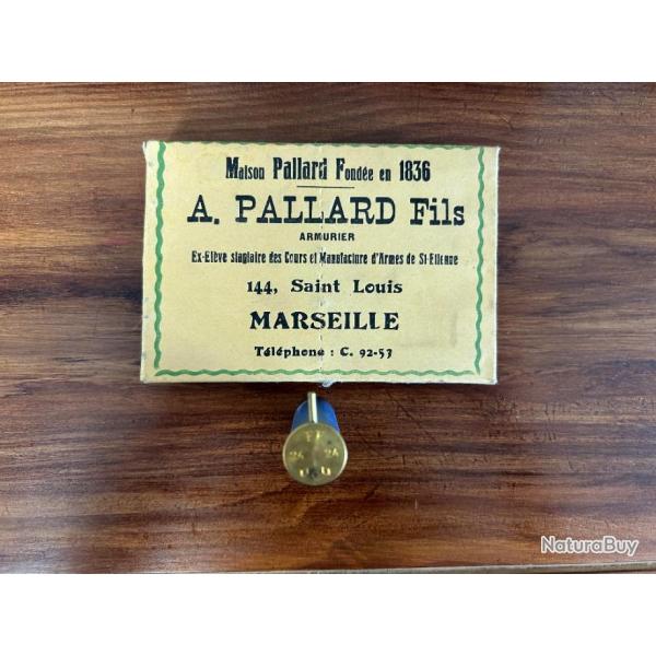 Boite de 10 cartouches  broche Cal.24 Pb.12 A.PALLARD Fils MARSEILLE