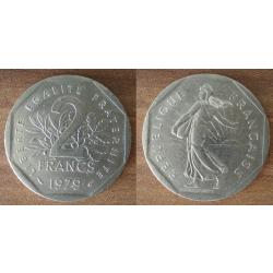 France 2 Francs 1979 Piece Semeuse Franc