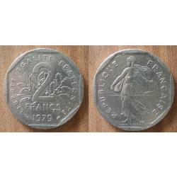 France 2 Francs 1979 Piece Semeuse Franc