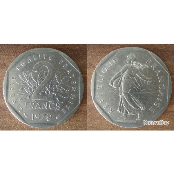 France 2 Francs 1979 Piece Semeuse Franc