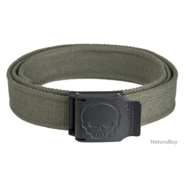 Ceinture SKULL vert olive