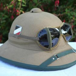 REPRODUCTION copie de casque tropical allemand AFRIKA KORPS - ref  EBR24CSQ001