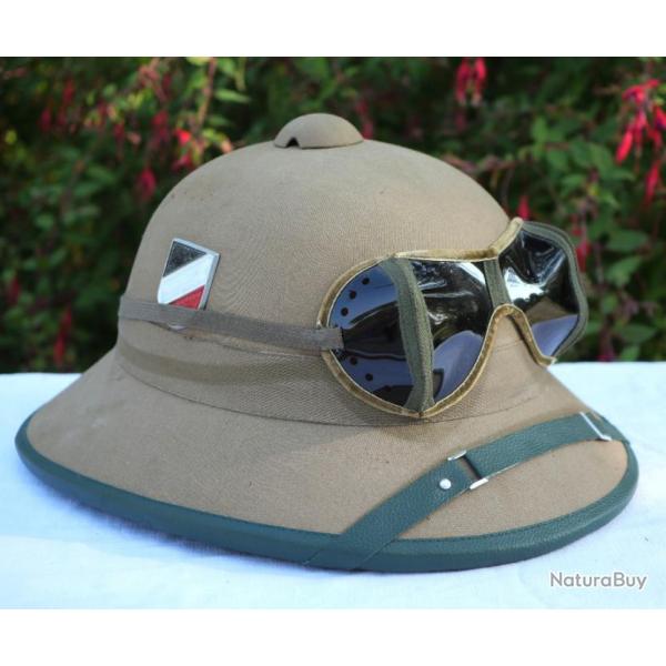 REPRODUCTION copie de casque tropical allemand AFRIKA KORPS - ref  EBR24CSQ001