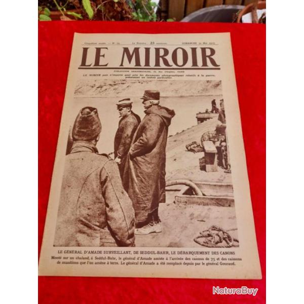 Journal le MIROIR numro 79 WW1. Militaria.