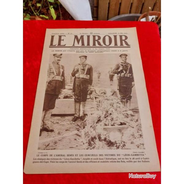 Journal le MIROIR numro 77 WW1. Militaria.