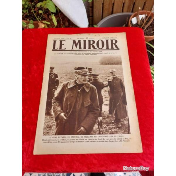 Journal le MIROIR numro 76 WW1. Militaria.