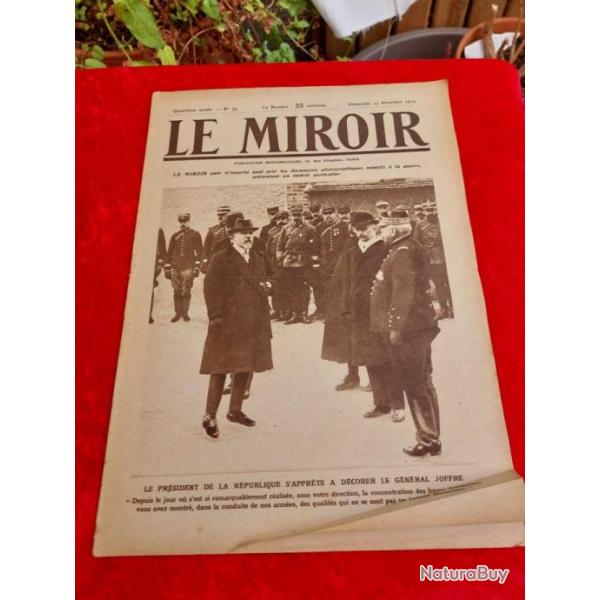 Journal le MIROIR numro 55 WW1. Militaria.