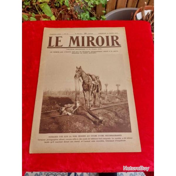 Journal le MIROIR numro 61 WW1. Militaria.