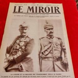 Journal le MIROIR numéro 62 WW1. Militaria.