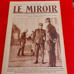 Journal le MIROIR numéro 65 WW1. Militaria.