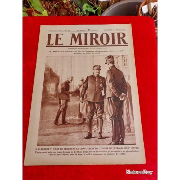 Journal le MIROIR numro 65 WW1. Militaria.