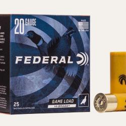 Cartouches Federal Game Load Cal 20 70 Par 5