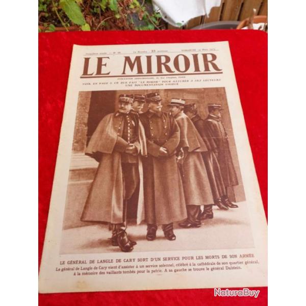 Journal le MIROIR numro 68 WW1. Militaria.