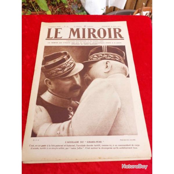 Journal le MIROIR numro 74 WW1. Militaria.