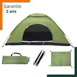 Tente de camping pour 2 personnes - Verte - Garantie 2 ans