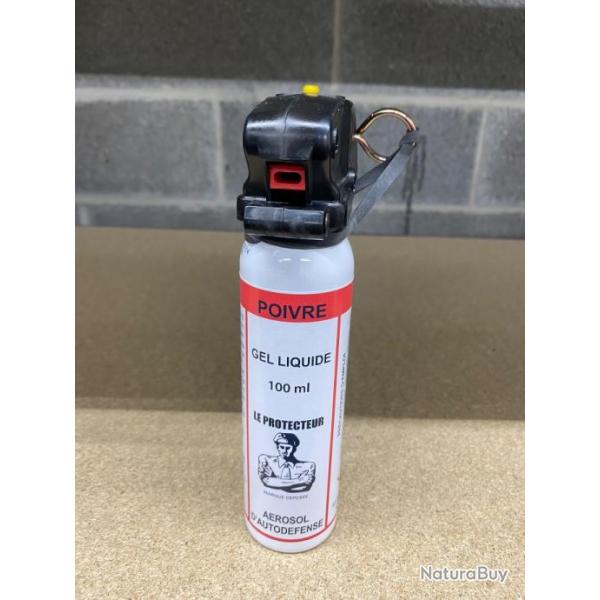 Spray Gel Poivre 100ml, grand format, autodefense, scurit
