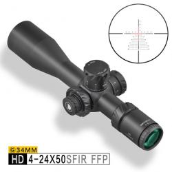 Lunette de Visée Discovery HD 4-24x50SFIR DulRifle FFP