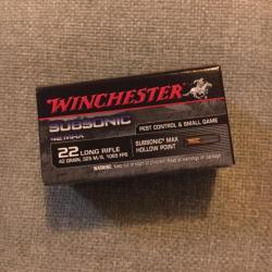 Winchester 22lr subsonic boite de 50