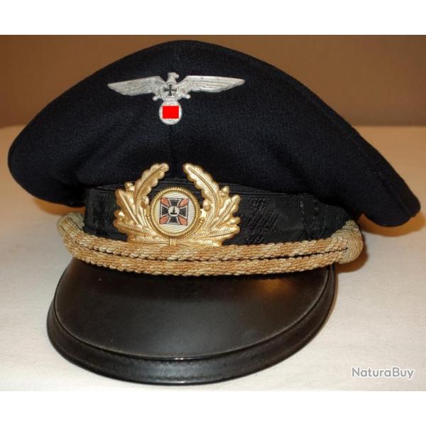 CASQUETTE ALLEMANDE de KRIEGSMARINE KYFFHAUSER du IIIme REICH.  /8622