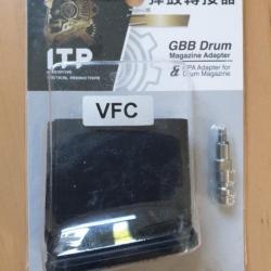 ITP Drum Magazine Adapter M4 AR System For VFC GBBR ( Armorer Works AW / WE Drum Mag Adapter )