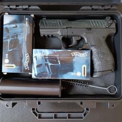 Pistolet Walther P22Q 9mm PAK + silencieux et munitions