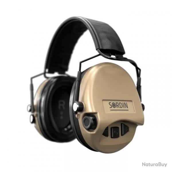 Casque anti bruit Sordin supreme mil aux SFA slim sable