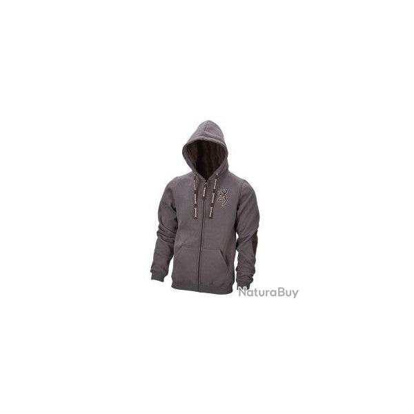 Sweat Zipp Snapshot Warm Ashgrey BROWNING