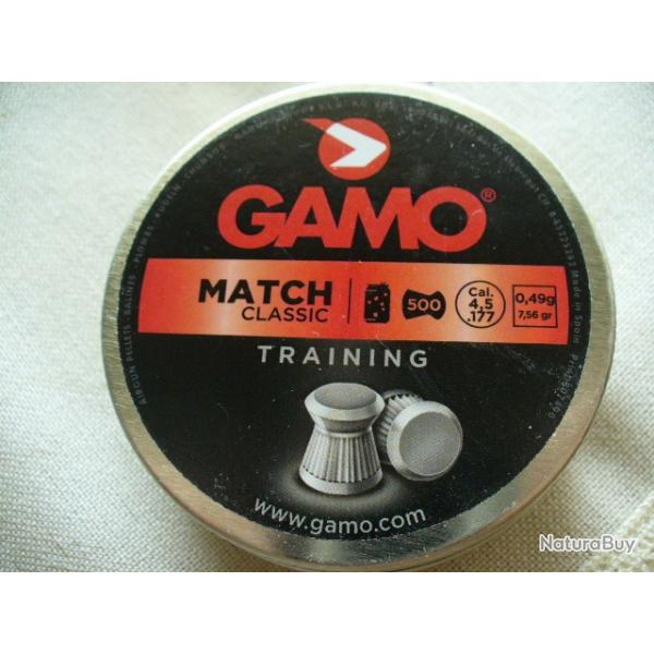 900 Plombs GAMO "Match Classic" Calibre 4.5