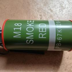 reproduction grenade US M18 rouge