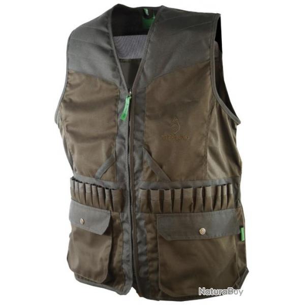 TREELAND T609 GILET MULTITUBES VERT